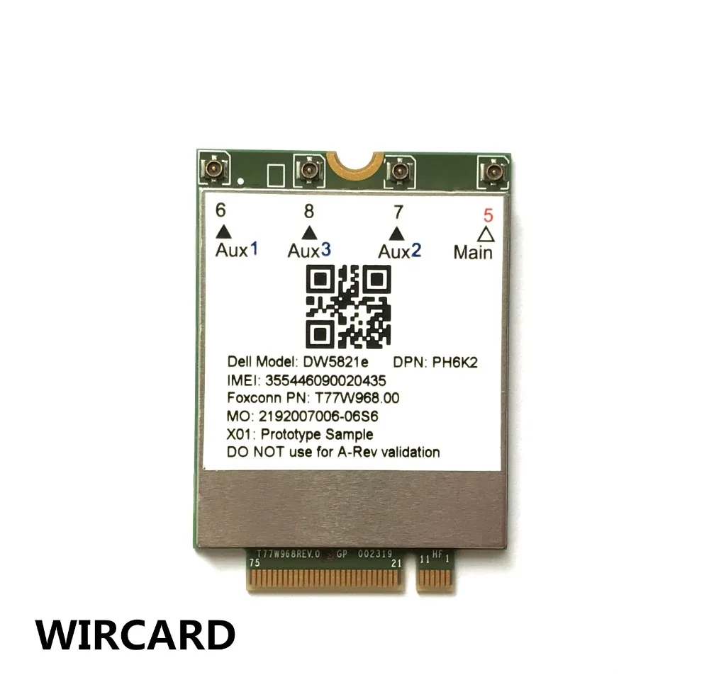 T77W968 DW5821e  X20 LTE Cat16 1Gbps FDD-LTE TDD-LTE 4G Card For Dell  5420 5424 7424 laptop