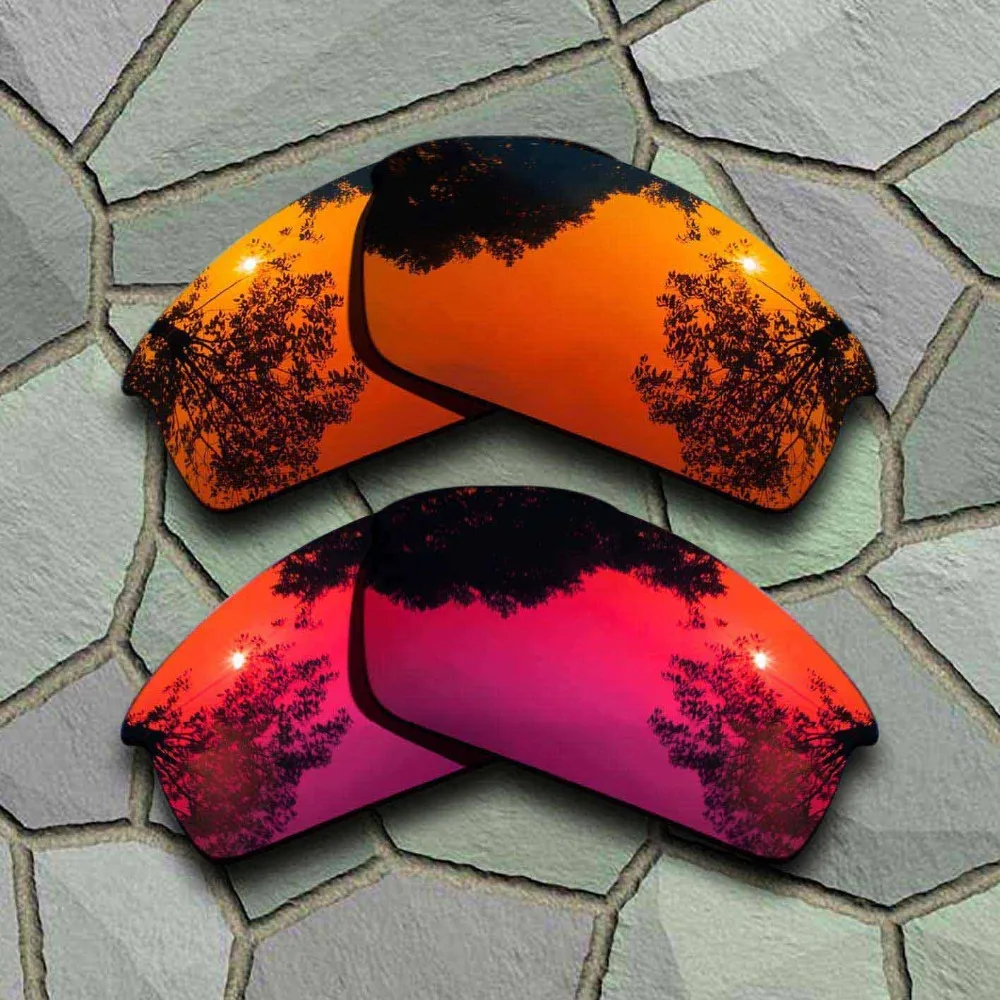 

Red Orange&Violet Red Sunglasses Polarized Replacement Lenses for Oakley Bottlecap