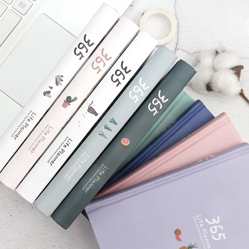 Cute Stationery Notebook 365 Planner Kawaii A5 Weekly Monthly Daily Diary Planner 2024 Notebooks or Journals School Supplies