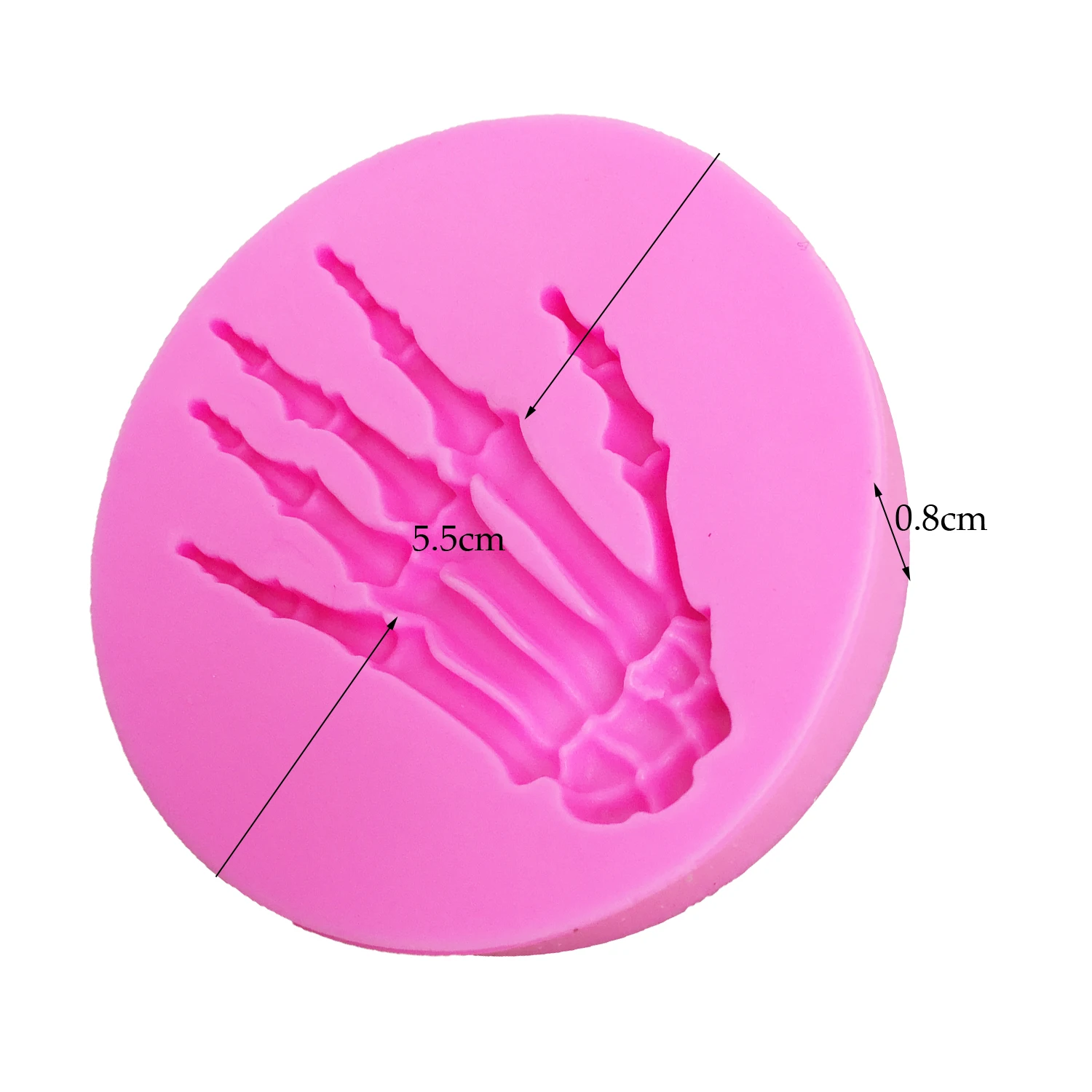 M0699 Skull Hand Halloween Silicone Mold Fondant Cake Decorating Tools Chocolate Candy gumpaste molds