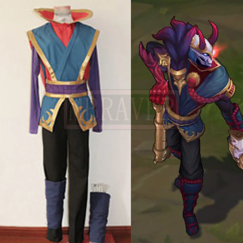 

Game LOL Khada Jhin Comic Con Party Halloween Christmas Cosplay Costume Custom Made Any Size