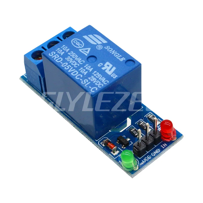 Glyduino 1 Channel 5V Relay Module Low Level for SCM Household Appliance Control 1 Way Relay For Arduino