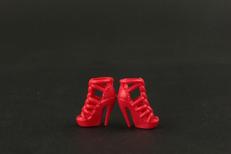 RUHERW 10 paar/partij Nieuwe Rode Hoge kwaliteit Schoenen voor 30 cm vrouwelijke pop Mode 1/6 Pop accessoires 7 stijl voor u kiest