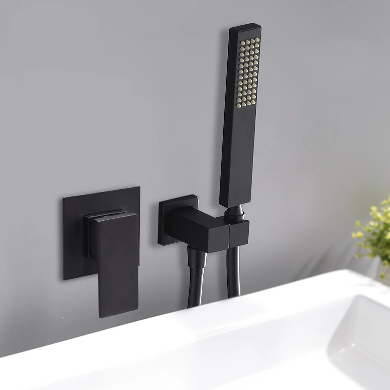 

Black Brass handheld Shower Set Faucets shower head with shower holder Bathroom shower faucet and Mixer Tap SH989