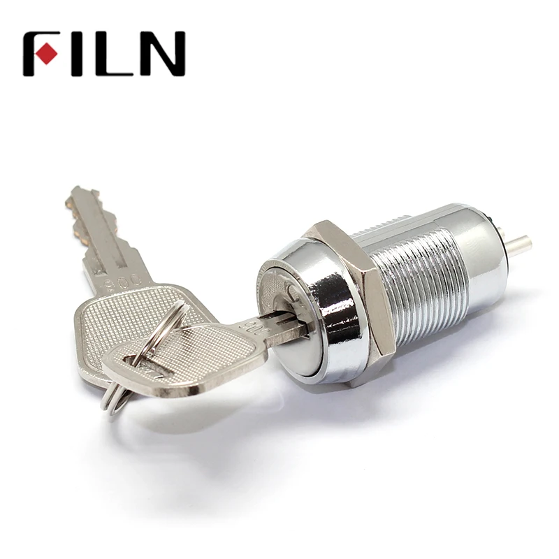 on off 19MM SPST Lock for Elevator Base Station  key switch electronic key door lock