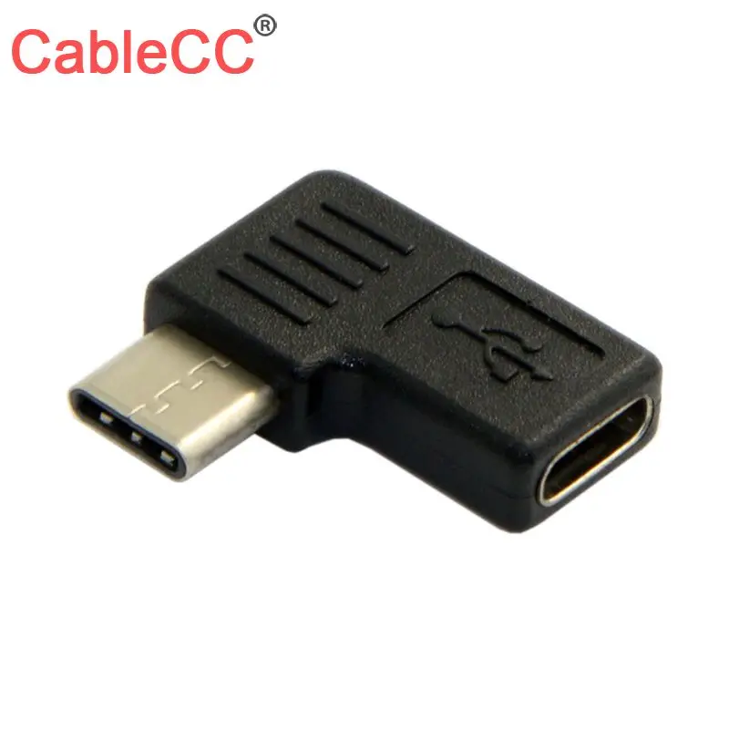 Adapter For Galaxy Cablecc Male To Female 90d Right A Left Angled Usb 3.1 S8 Plus