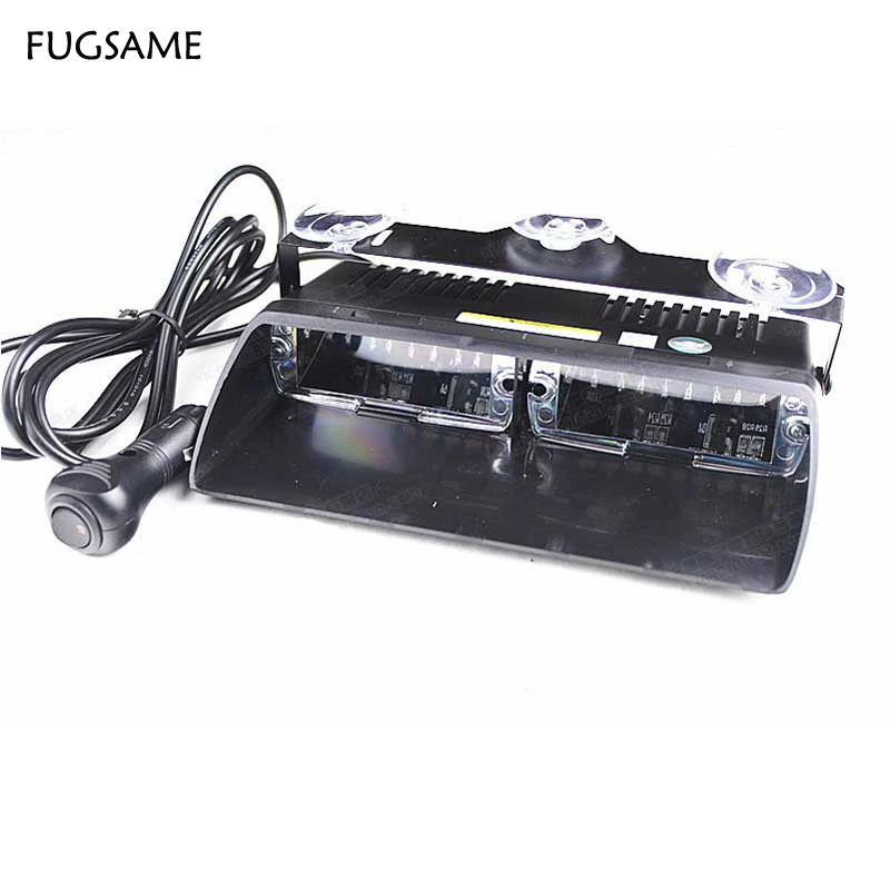 FUGSAME Super Bright LED S2 Signal Warning Emergency Police Flashing Light Intimidator LED Dash Light Strobe Light