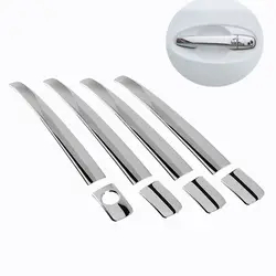 FUNDUOO For Toyota Avensis T250 2003- 2008 Stainless Steel Door Handle Cover Trim Sticker Overlays