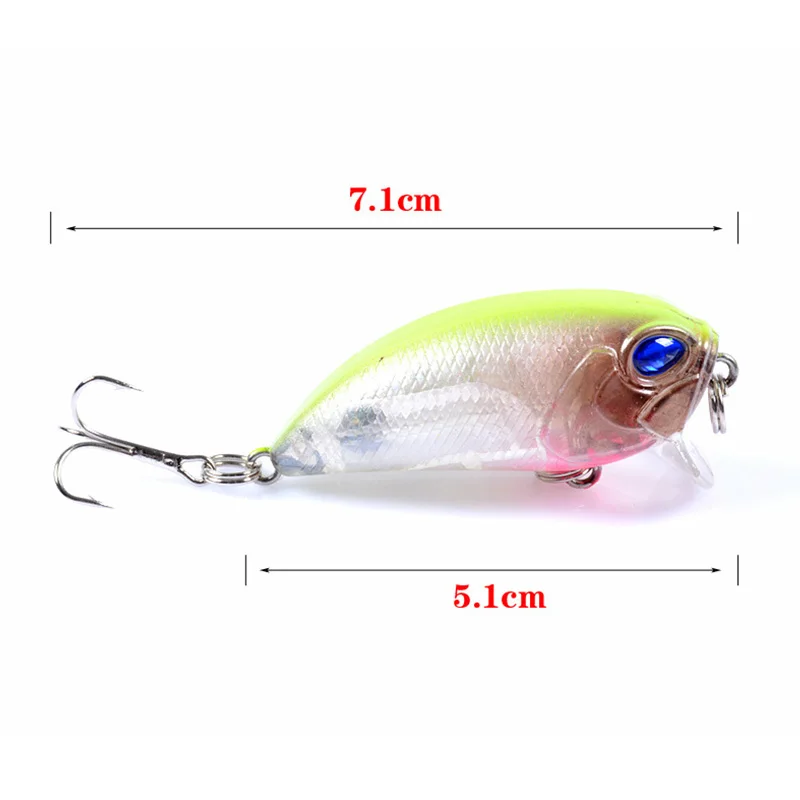 Topwater Minnow Fishing Lures 50mm 7g Artificial Hard Bait Japan Mini Fish Fishing Wobblers Crankbait Carp Fishing Pesca