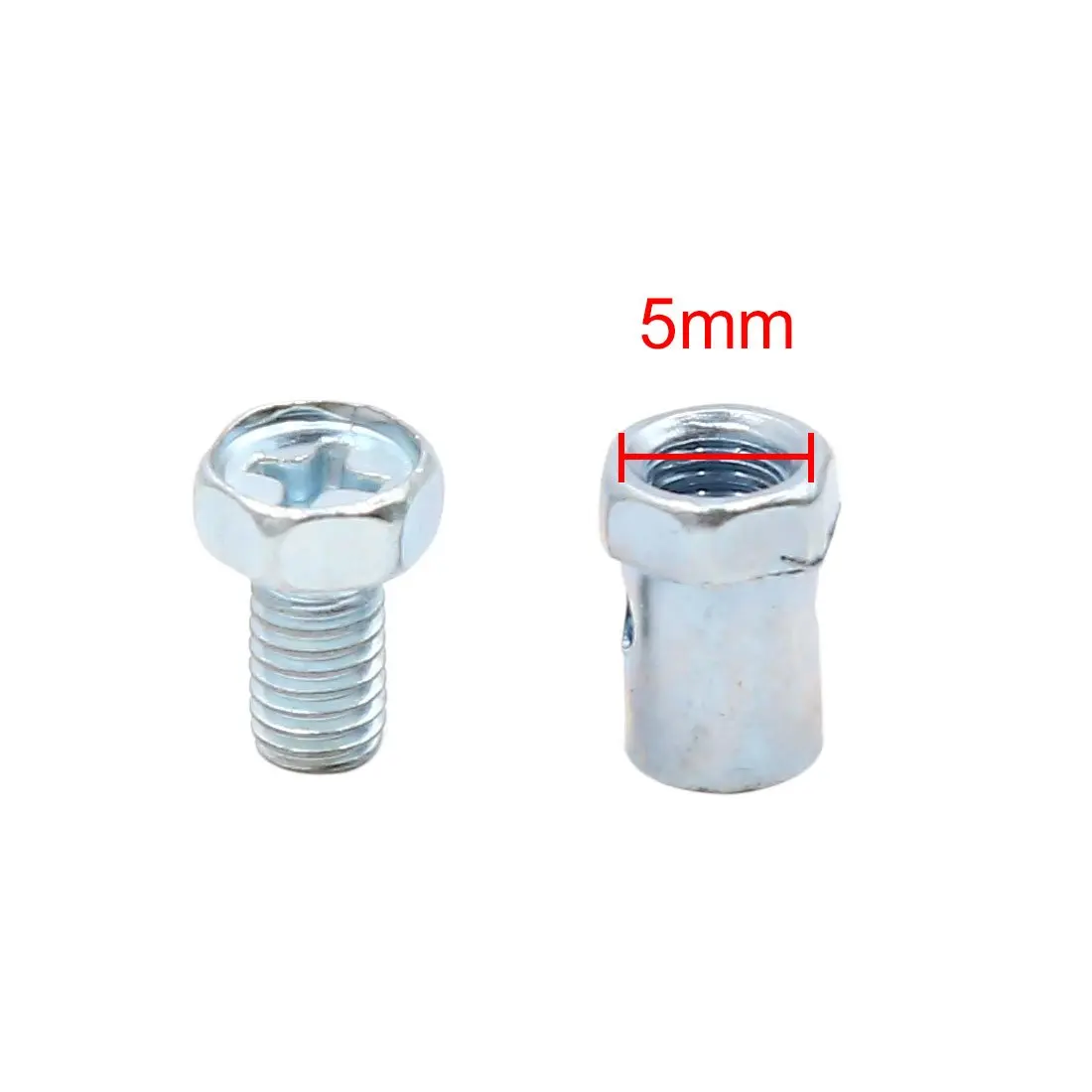 Uxcell 10pcs 20pcs 30pcs 50pcs 70pcs  5mm Thread Motorcycle Scooter Brake Cable Wire Solderless Nipple Screws For Motorcycle