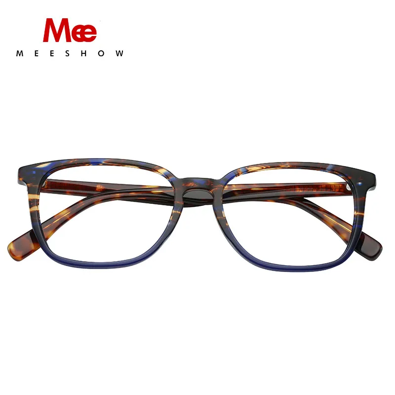 

MEESHOW brand 2023 acetate glasses frame Men square optical Glasses clear myopia Europe stylish prescription glasses frame 1810