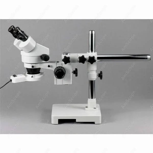 مجهر ستيريو تكبير مجهر من سلسلة AmScope SM-3B 3.5X-45X على حامل ذراع واحد