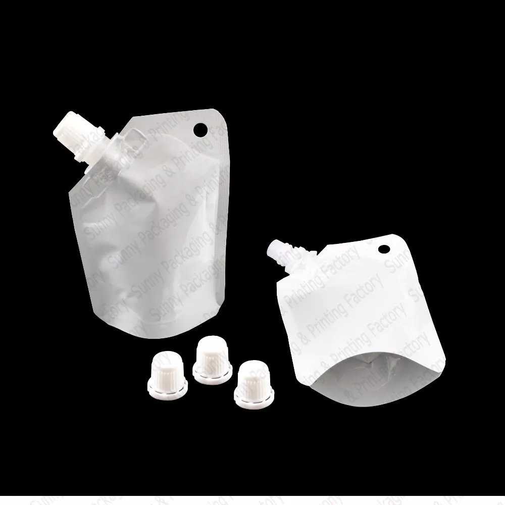 20 pcs 50 ml Stand Up Spout Pouches Bags Juice Pouches,Sauce Flask Spout Pouches BPA Free Food Storage Bags,Free S