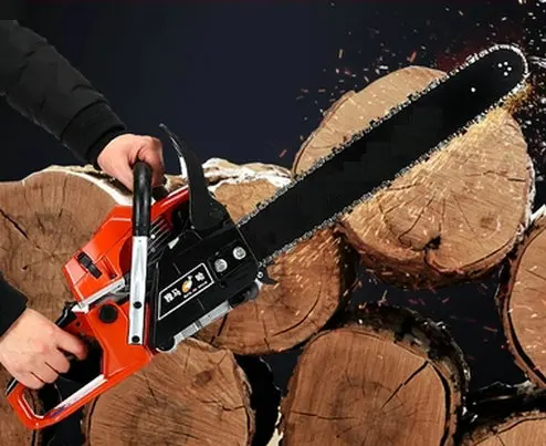 

9800/65cc single-cylinder two-stroke air-cooled logging timber chain saw / garden saw, 20 inch guide