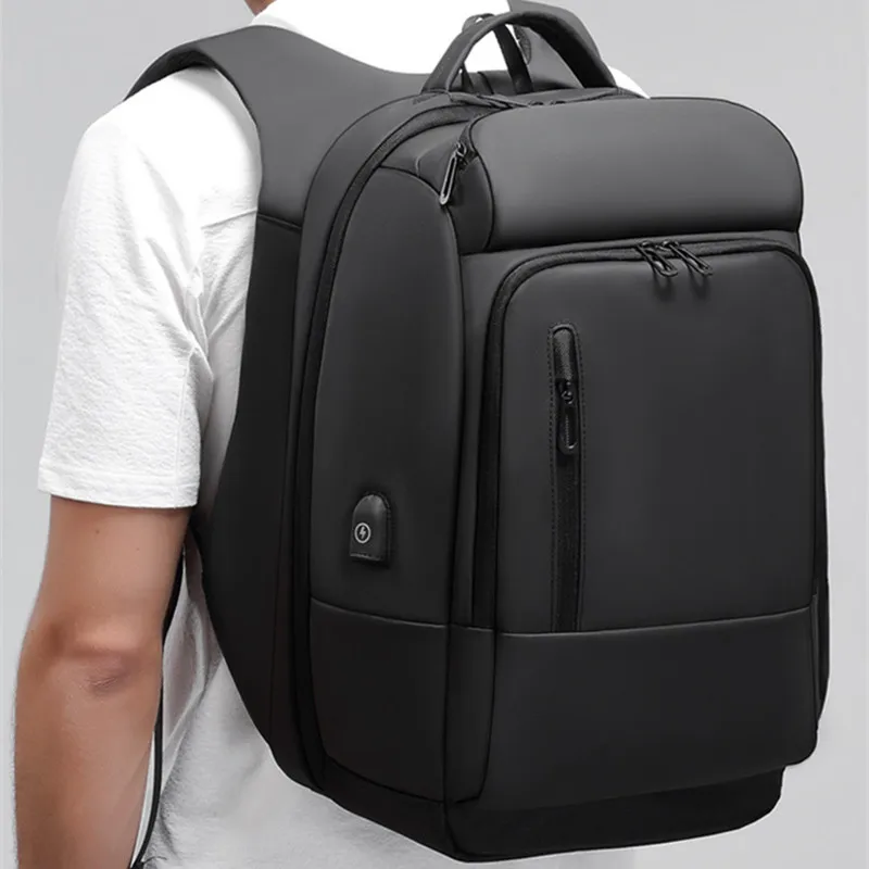 School Business Backpack USB External Charge 17 Inch Computer Laptop  Shoulders Men Bag Anti-theft Waterproof Travel Backpacks