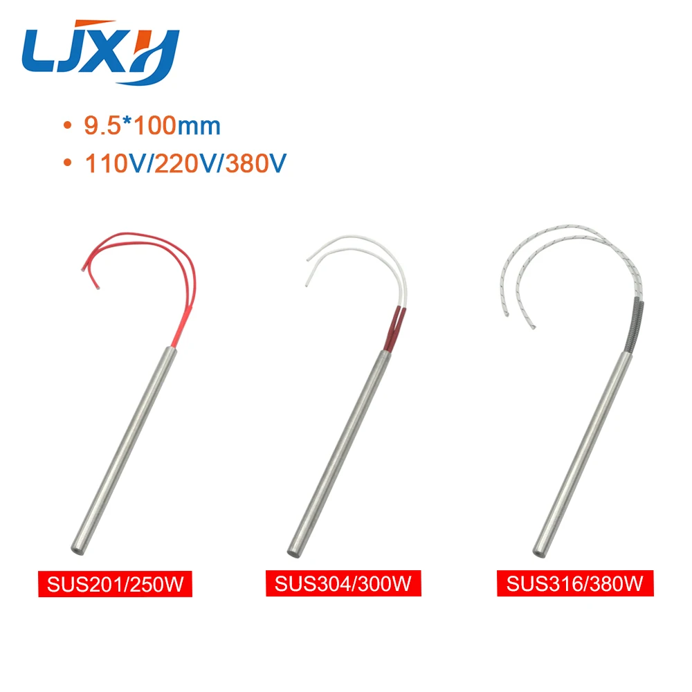 LJXH Electric Cartridge Heaters 9.5x100mm/0.374x3.94\
