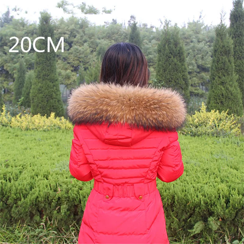 2024 new Woman real raccoon hair scarf woman 100% pure natural raccoon fur collar shawl warm winter fur collar scarf large