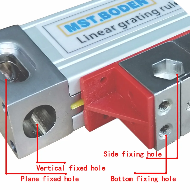 MSTBODEN Milling Machine Digital Display Linear Optical Ruler Glass Grating Ruler Linear Displacement Sensor Range 50-1000mm