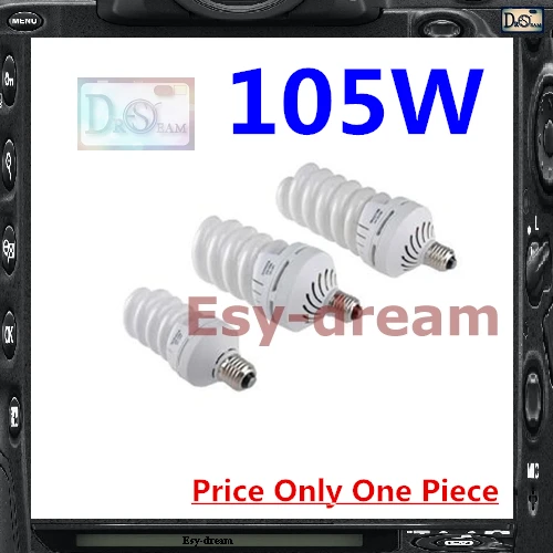 105W 5500K E27 Daylight Bulb Lamp Godox Oubao Jinbei Nice Photo Studio Flash Strobe Light PS060