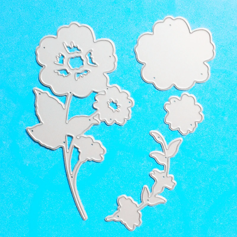 

YLCD754 Flower Metal Cutting Dies For Scrapbooking Stencils DIY Album Cards Decoration Embossing Folder Die Cuts Template Tool