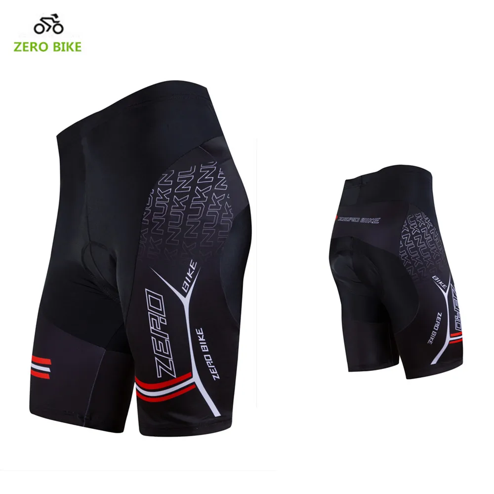 ZERO BIKE Hot Sale Men\'s Quick Dry Cycling Shorts Mountain Bike Bicycle 3D GEL Padded Tight shorts Black M-XXL