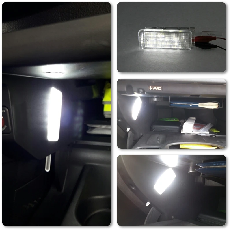 1x Led Glove Storage Box Light For Peugeot 207 208 2008 308 3008 508 5008 Citroen C3 C4 Picasso C5 For Opel Zafira Fiat Scudo