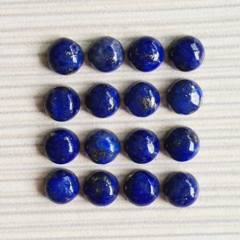 Fashion lapis lazuli 6MM 50pcs/lot Natural Stone Bead Charm high quality DIY round cabochon beads for jewelry making accessories