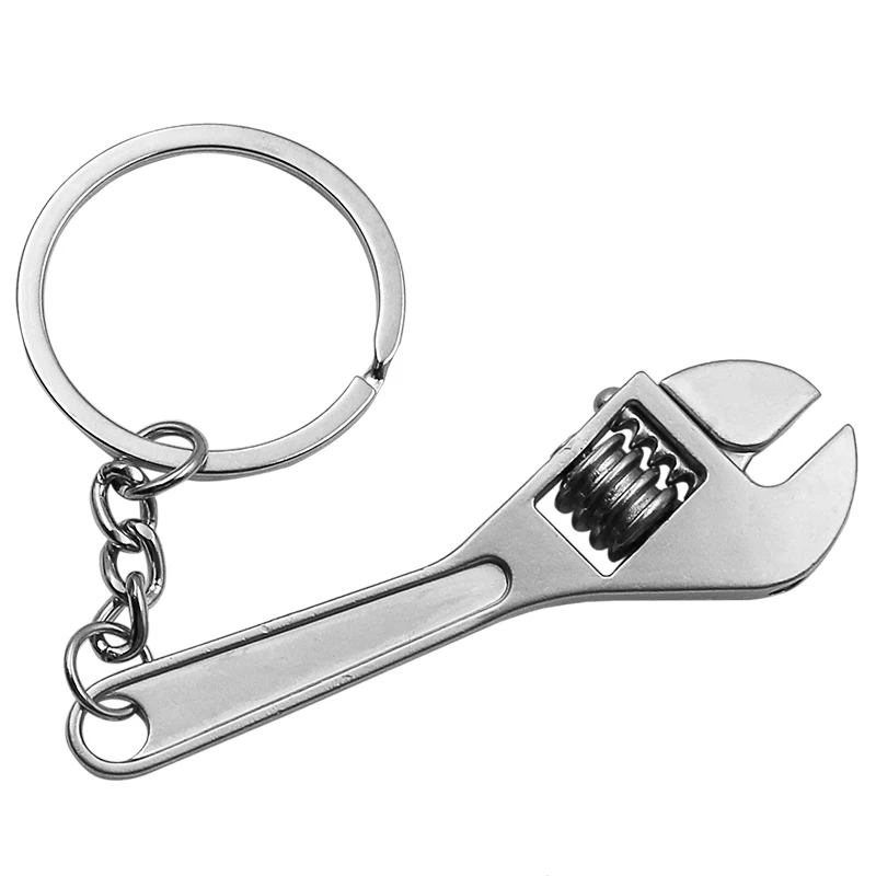 Mini Metallo Regolabile Strumento Chiave Chiave Chiave Anello Della Catena Portachiavi Regalo