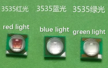 20pcs/lot  Lamp. Flashlight. Red green blue 3535 led. instead of CREE XPE high power 1-3W universal