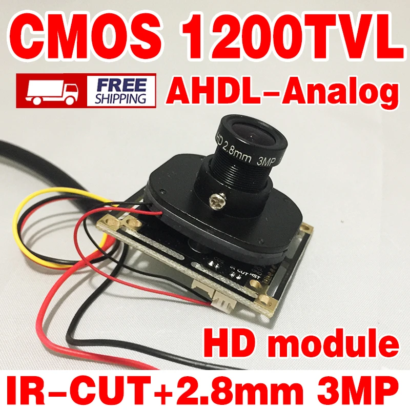 HD 1200TVL Finished Monitor hd mini chip cctv module complete set Color cmos Analog 960H cvbs 2.8mm lens camera Finished board