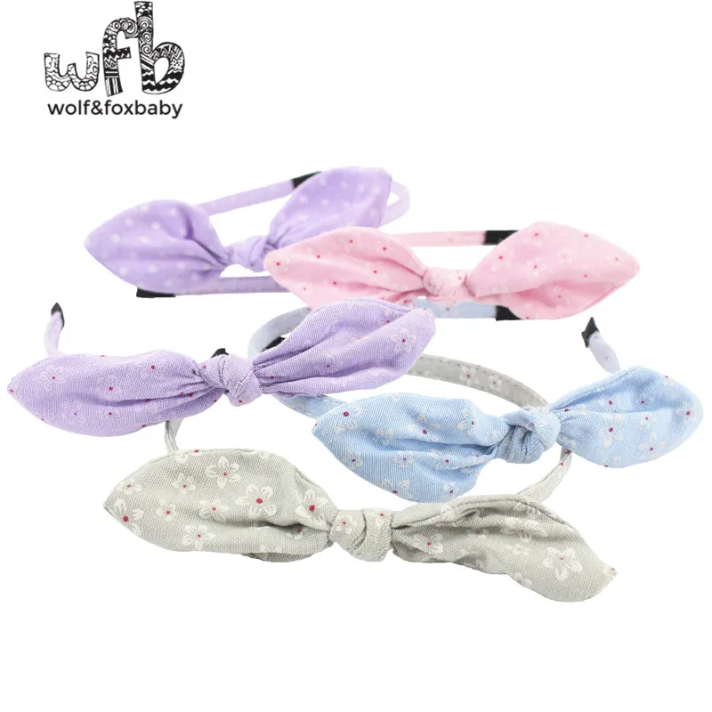 

Retails Kids Cute fabrics Rabbit Bunny Ears printing floral flower bowknot Multi-Style Hair Accessaries hairclasp hairwear 2014