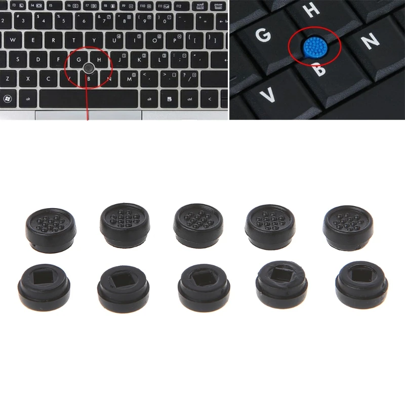 2025 New 10PCS Trackpoint Pointer Mouse Stick Point Cap For DELL Laptop Keyboard Black/blue color