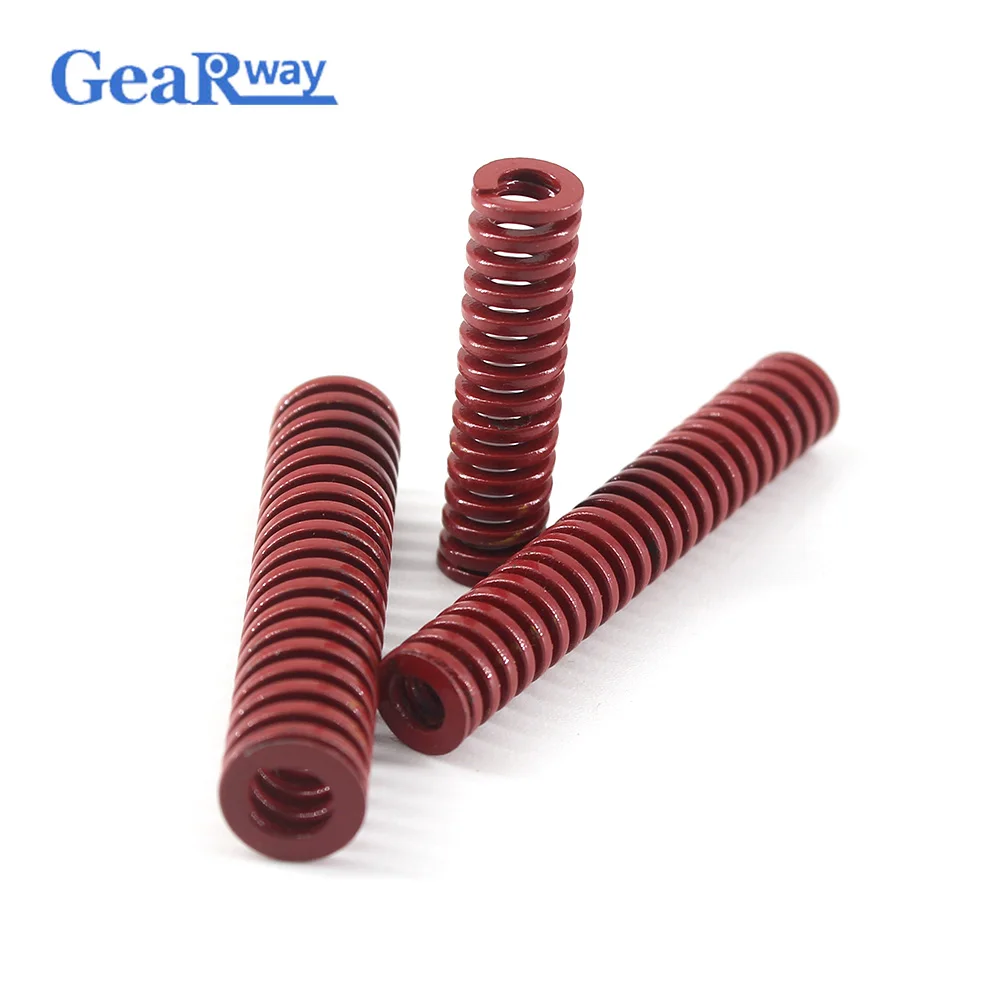 Gearway 2pcs Red Die Spring 38% Compression Ratio Compression Die Spring TM12x60/12x65/12x70/12x95/12x100mm Die Spring Long