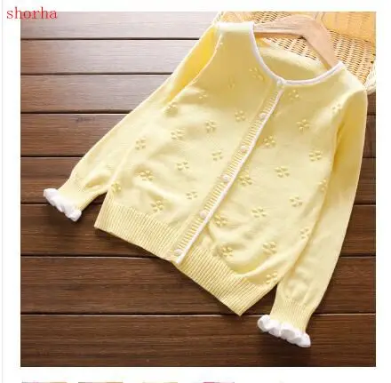 New Leader Girls Clothing Winter Pullover Children Sweaters Cartoon Cloud Long Sleeve Outerwear O-neck Kids Knitwear 3-10Y