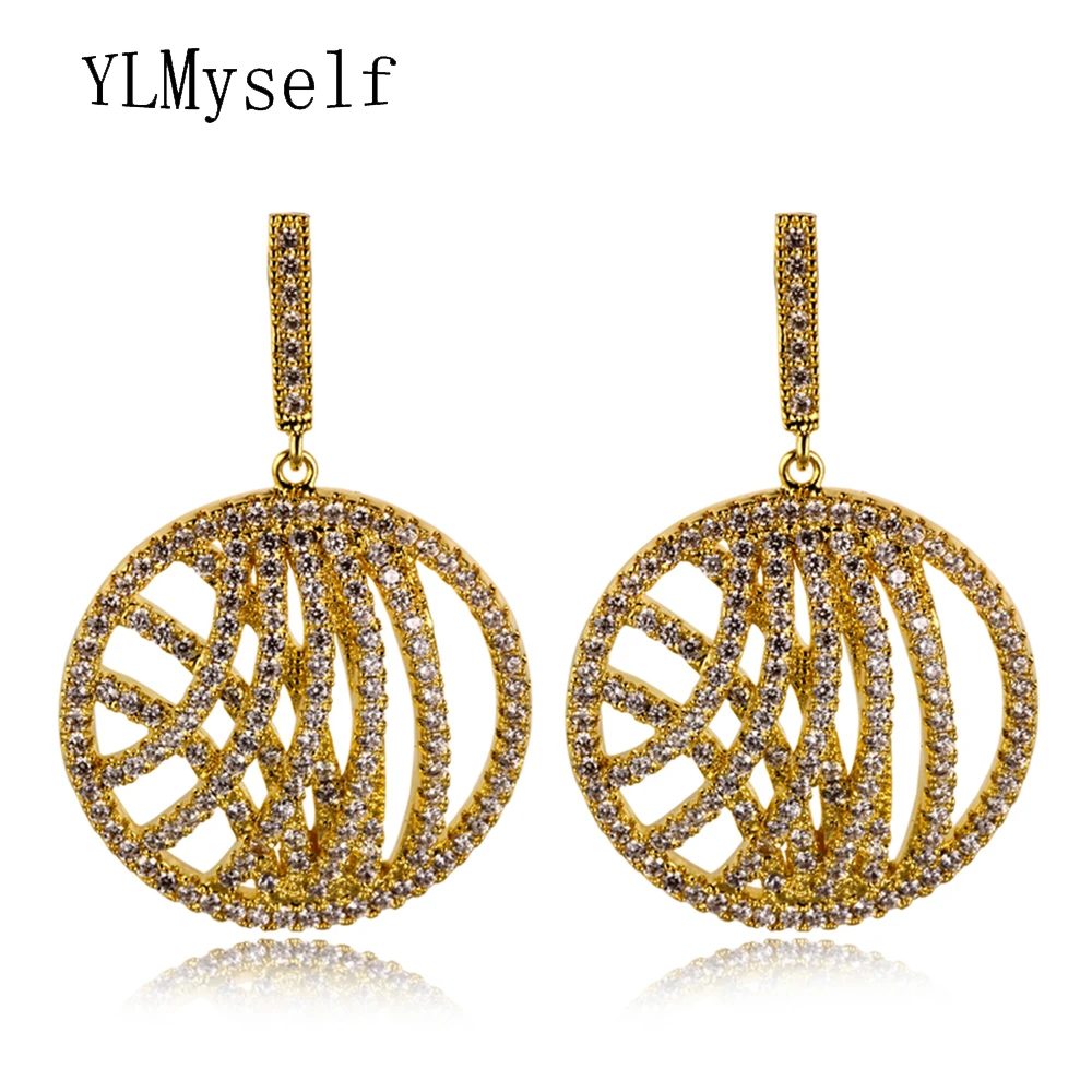 Dangling fashion drop earrings for women online shopping Sporty brincos with top grade crystal fashion jewelry for statement