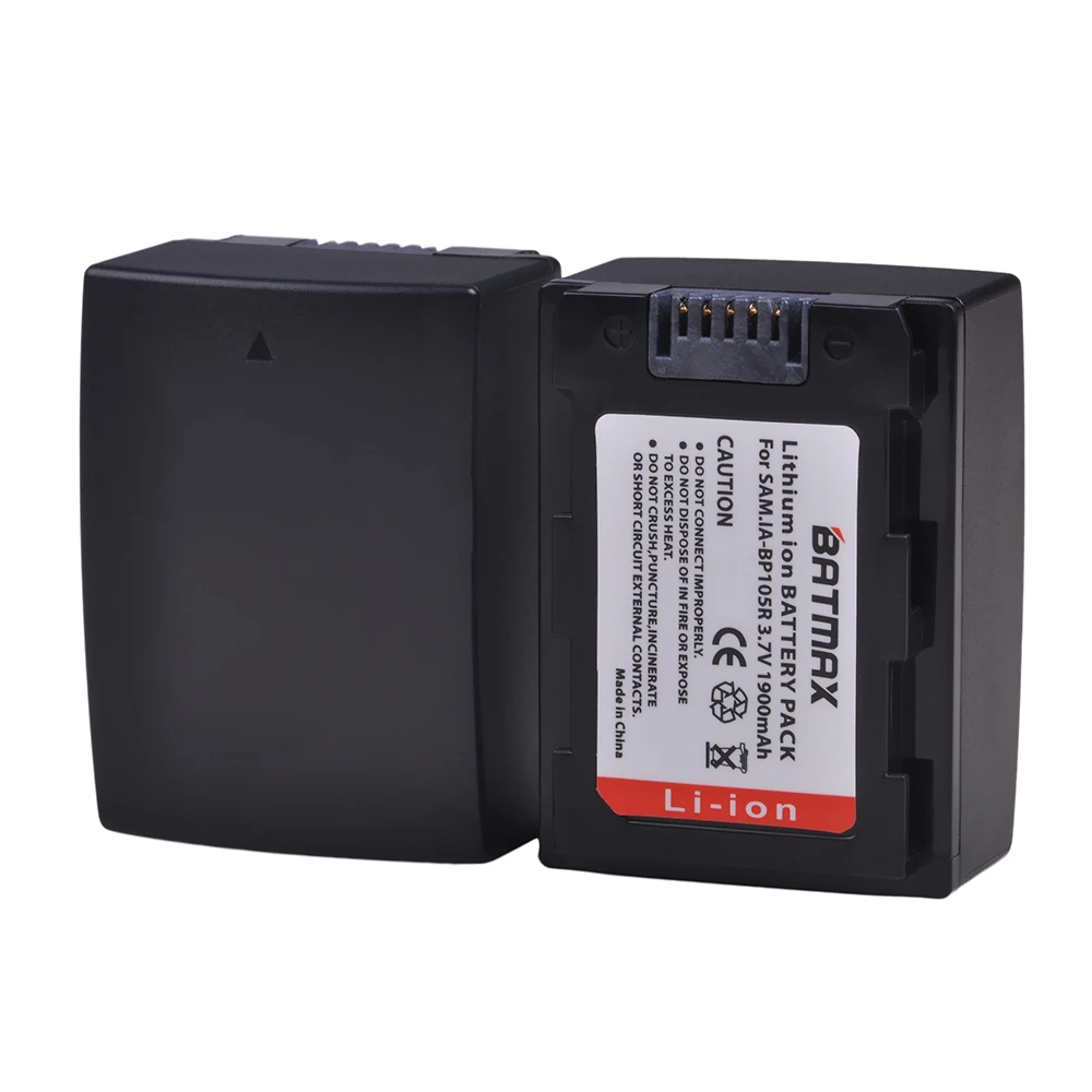 3 unidades 1900mAh IA-BP105R IABP105R BP105R IA-BP210R IABP210R BP210R Bateria para SAMSUNG SMX-F500 F501 F530 HMX-F900 F910 F920 H320