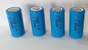 Free shipping 4pcs/lot 3.7v 320mah 14280 lithium ion rechargeable battery li-ion battery