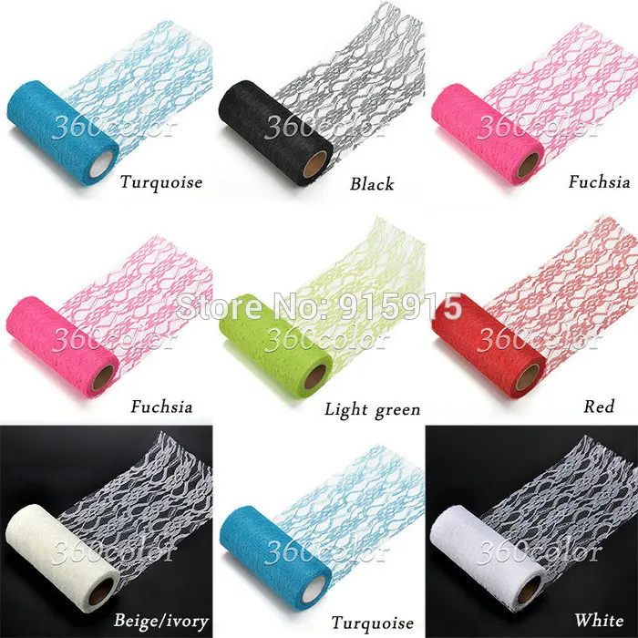 5 Rolls Tulle Roll Spool Lace 6\