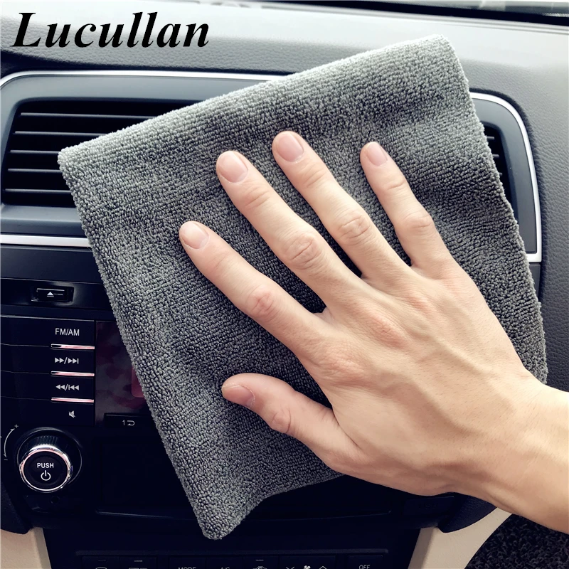 Lucullan Quality Basic Towel 40X40CM Edgeless Scratch Free 300GSM Microfiber Cloth For Coating, Waxing, Detailing and Wiping