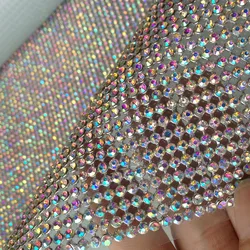 3 cm * 120 cm di trasporto ab colore del rhinestone di bling sticker foglio di lusso del telefono caso di Auto Adesivo Scrapbooking Adesivo scarpe decorazione