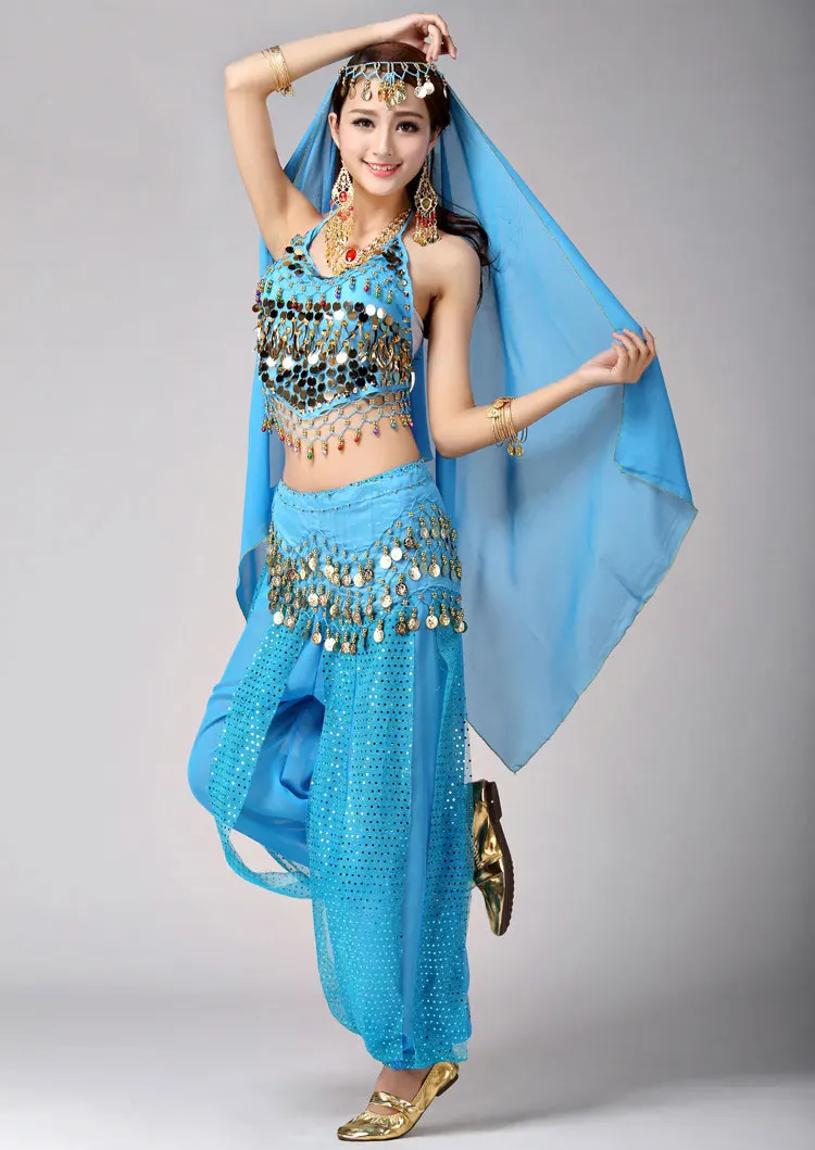 Belly Dance Costume Set Womens Belly Dancing Costume Sets Tribal Bollywood Costume Indian Dress Performances Bellydance Dress