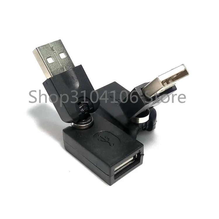 1PCS USB Male to female 90 180 360 degree Rotating Swivel Twist extension Adapter