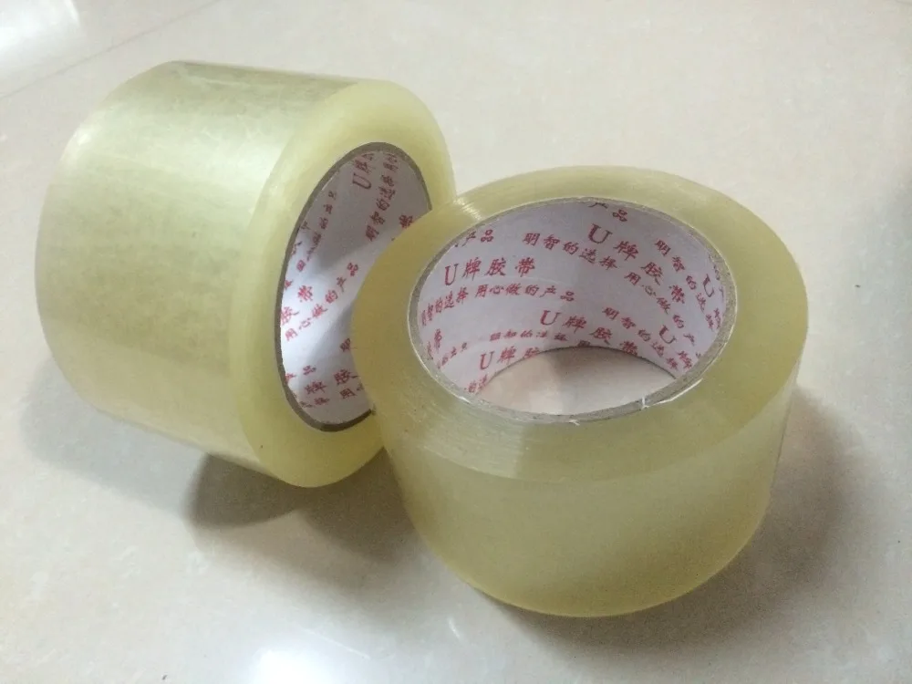 High-end 60mm WideClear Transparent Sticky Packing Adhesive Packaging Sealing Tape (Wide:60mm*15mm thickness)