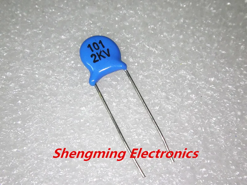 100PCS 2KV 101 100pF 2000V High Voltage Ceramic Disc Capacitors