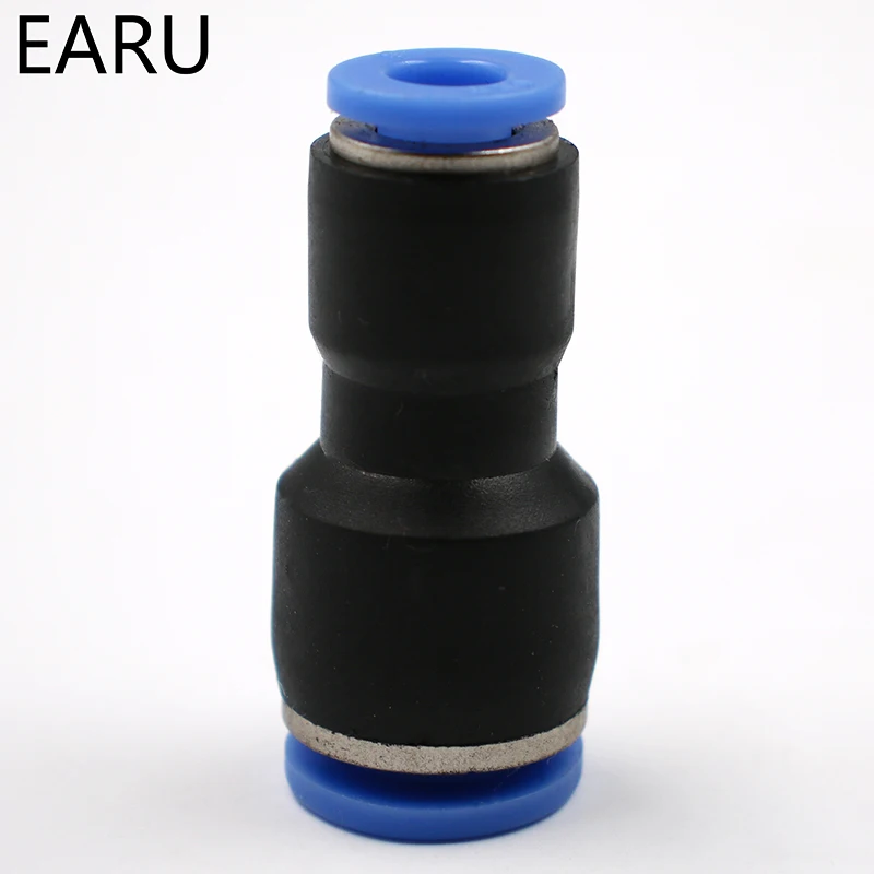 5PCS PG4-6 4-8 6-8 6-10 8-10 8-12 10-12mm  Straight Union Reducer Fitting Pneumatic Push to Connect Air Connector Socket Plug