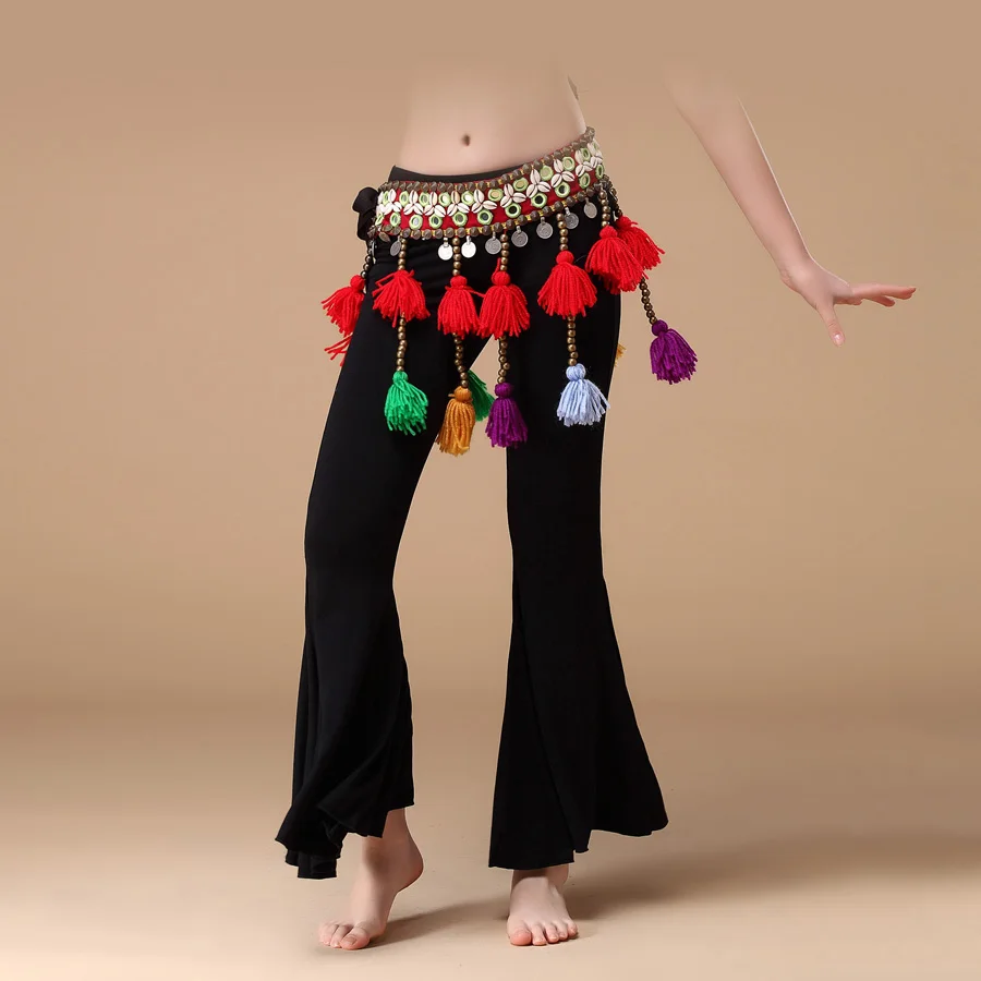 Pantalones acampanados de estilo Tribal americano para niños, Ropa de baile para niñas, pantalones de Yoga para niños, pantalones de danza del vientre