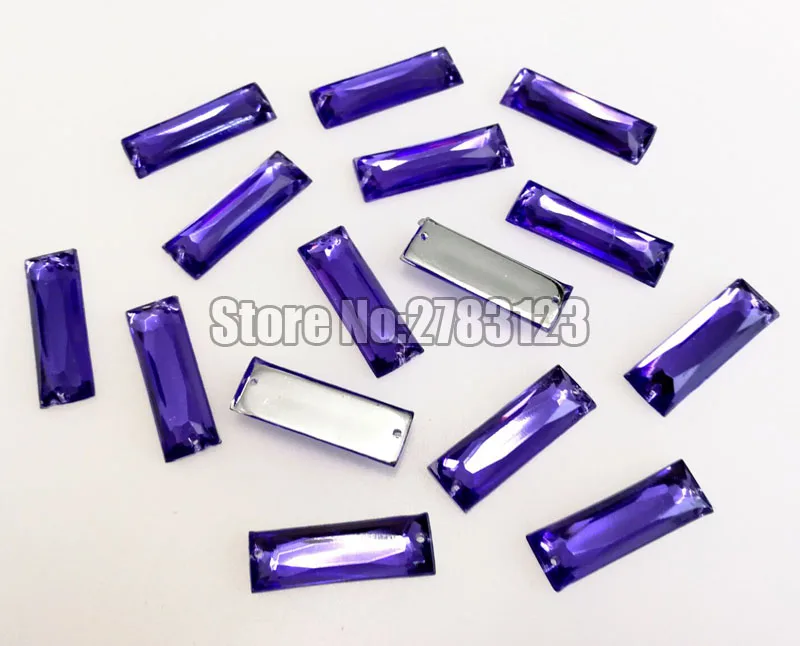 Straight strip shape High quality Acryl sew on rhinestones with two holes,diy/clothing accessories SWYZ06