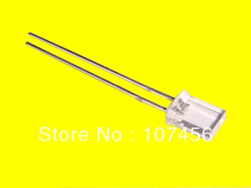 100pcs 2X5X7mm yellow Ultra Bright yellow LED water clear Lamps New