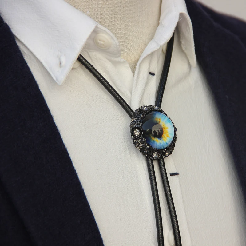 Original designer resin eye bolo tie for men personality neck tie fashion accessory