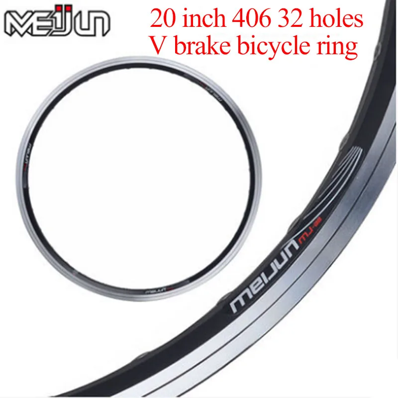 

MTB mountain bike rims DIY 20 inch 406 32 holes aluminum alloy sturdy wheels Rim Rims v Brake ring